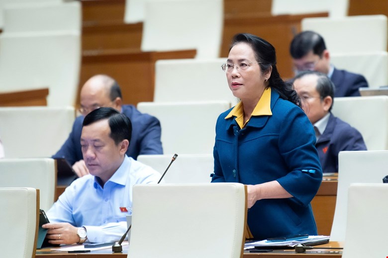 Dai bieu Quoc hoi Tran Kim Yen phat bieu. Anh: Quochoi.vn