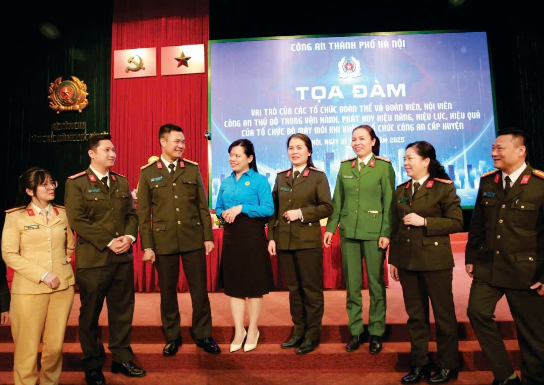 The Hanoi City Police Trade Union is undergoing a fundamental change in the organizational model associated with the improvement of the grassroots police organization. Photo: Hanoi Police Union