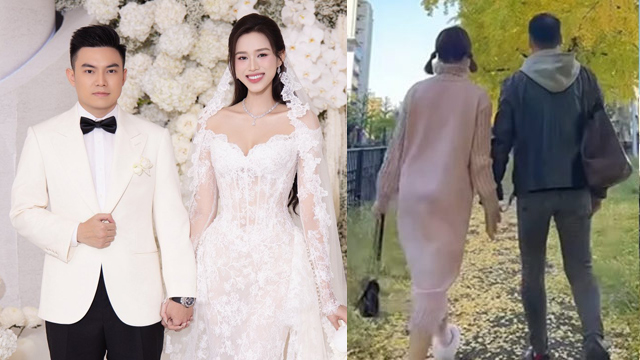 Miss Do Thi Ha (left), actress Huong Giang (right)