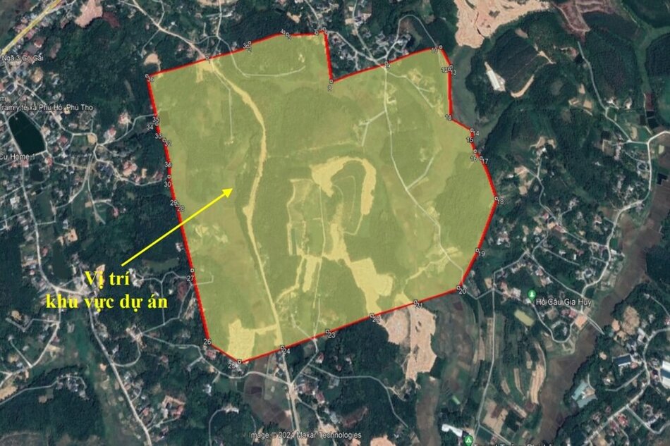 Khu vuc xay dung cum cong nghiep Phu Ho. Anh: Quy hoach.