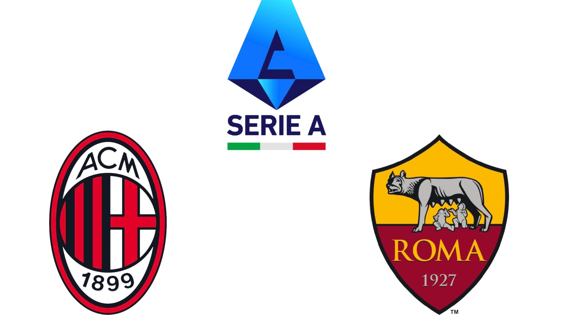 AC Milan vs AS Roma in Serie A. Graphics: Van An