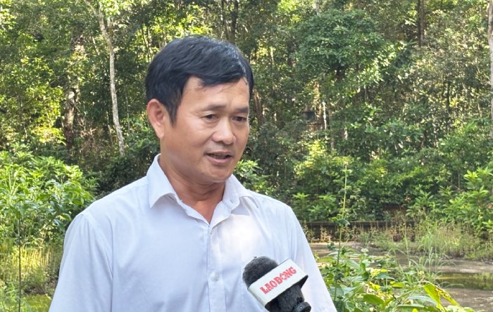 Ong Dang Minh Lap - Giam doc Trung tam Du lich sinh thai va cuu ho sinh vat, VQG Phu Quoc. Anh: Nhom PV.