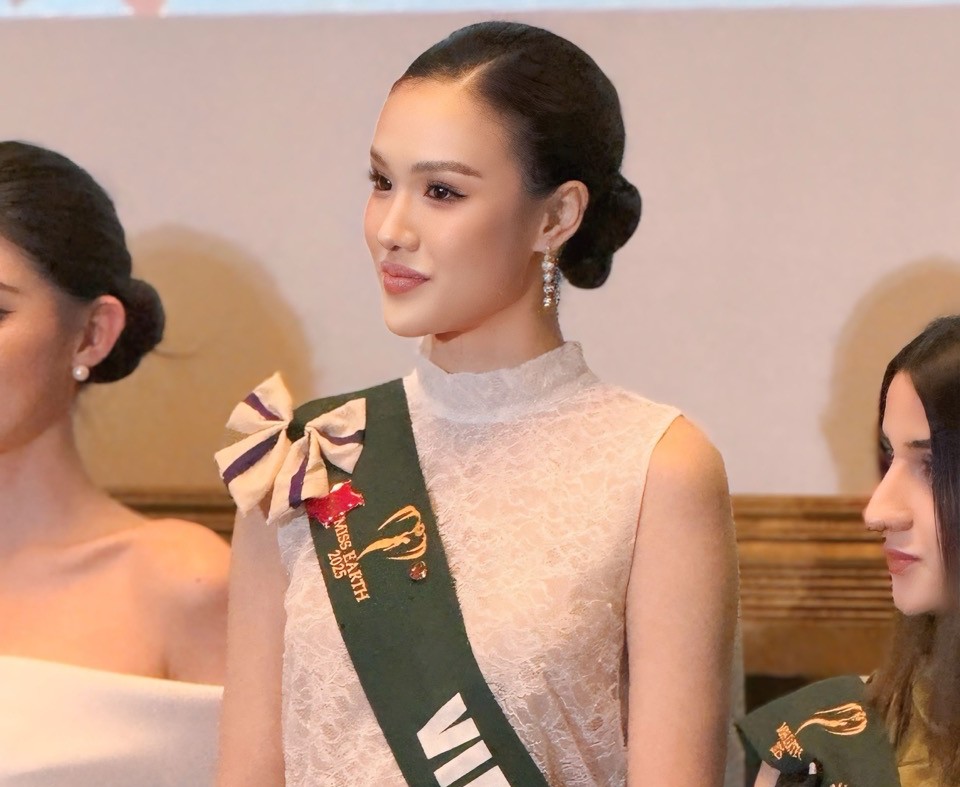 Trinh My Anh at Miss Earth 2025. Photo: Organizing Committee.
