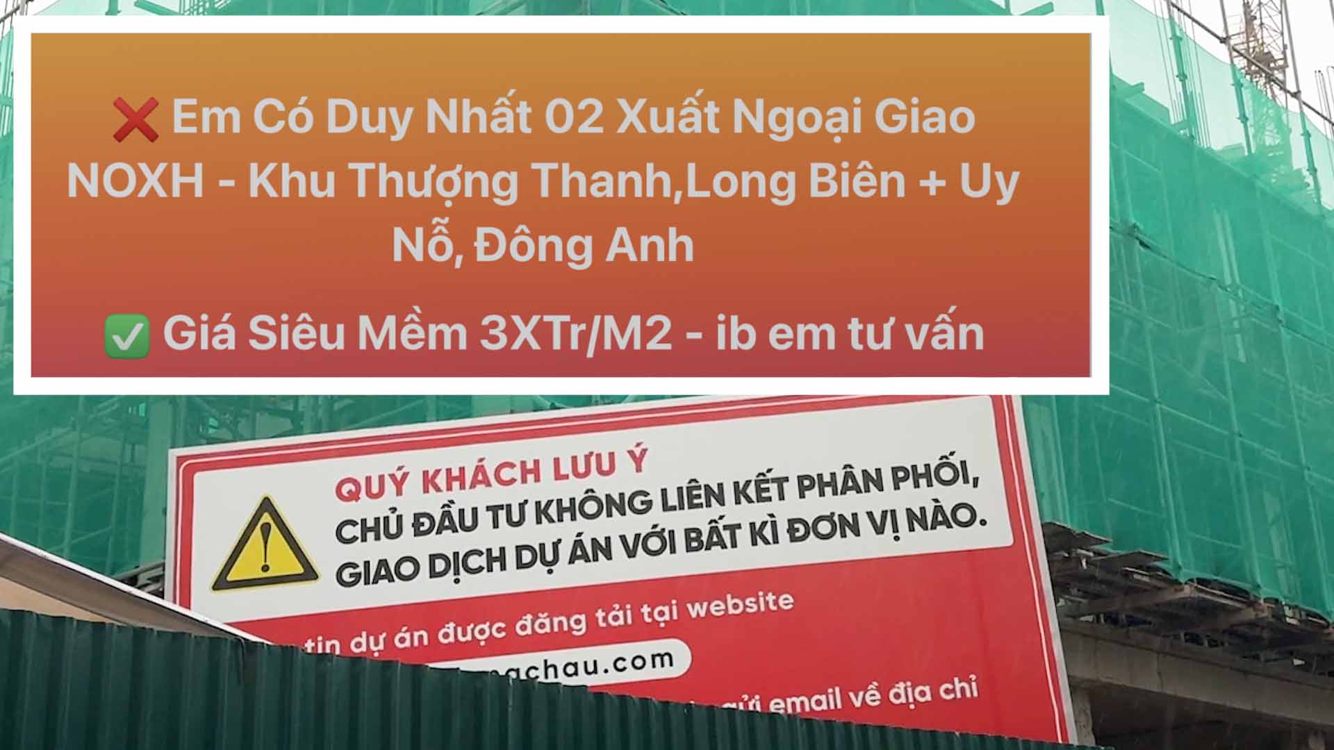 TGT Land 직원이 Thuong Thanh 찬드 롱비엔 사회 주택을 7억 동 차이로 판매한다고 광고했습니다.