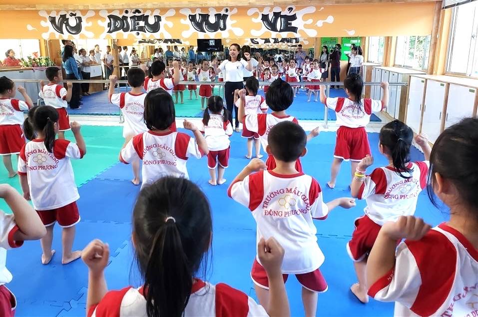 Dong Phuong Kindergarten for children of workers in Song May Industrial Park, Dong Nai province. Documentary photo: HAC