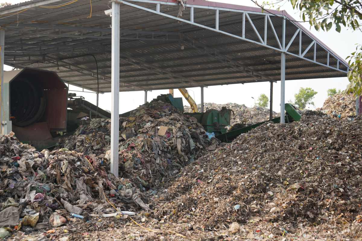 ハイフォン市の固形廃棄物処理場。写真: ホアン・コイ