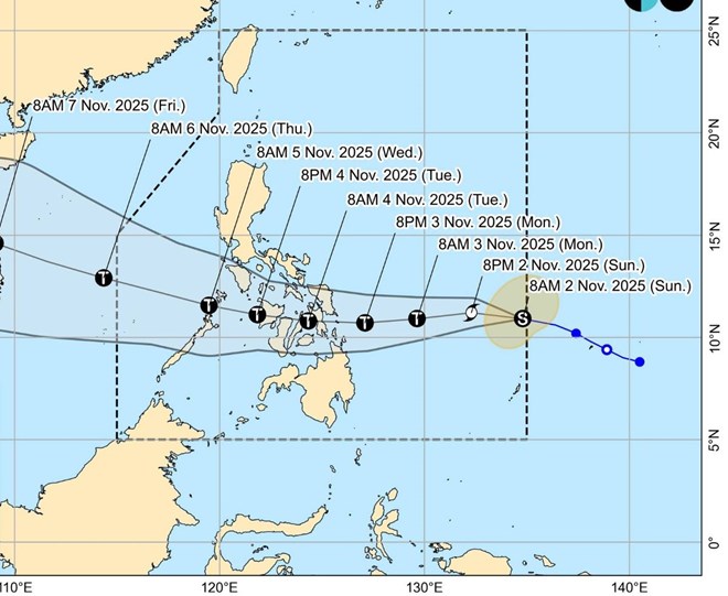 Storm nr 13 har potential att snabbt förstärkas, förutspått första landföringsområde
