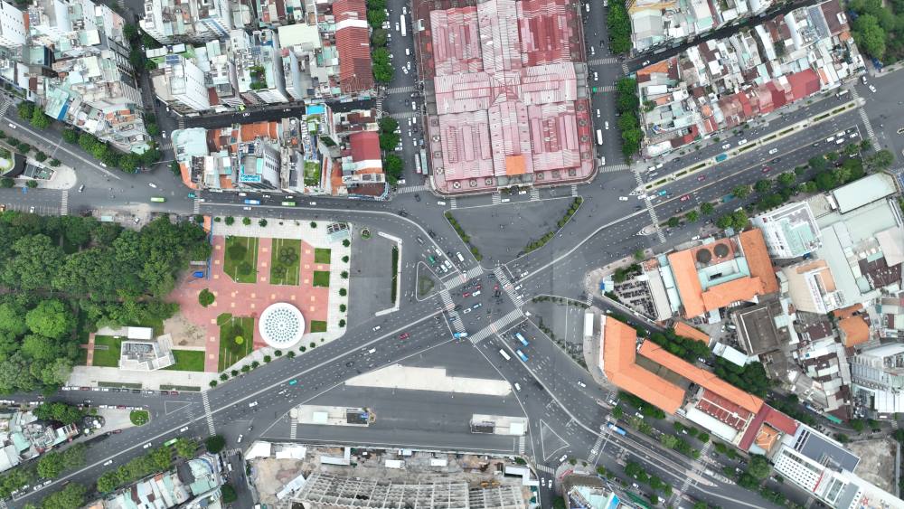 Toan canh khu vuc Ben Thanh.  Anh: Anh Tu