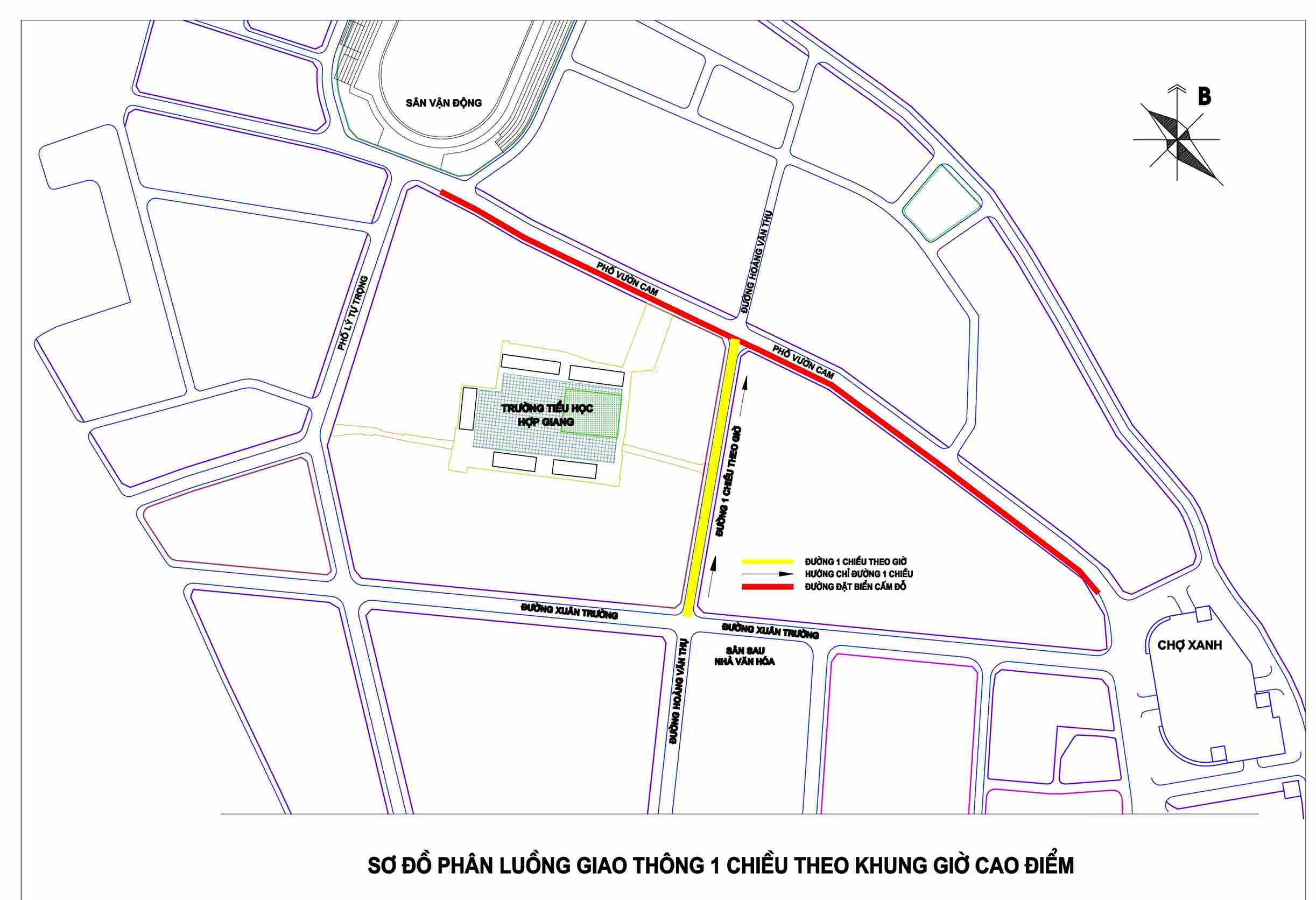 So do phan luong giao thong duoc ap dung tu ngay 3.11. Anh: UBND phuong Thuc Phan