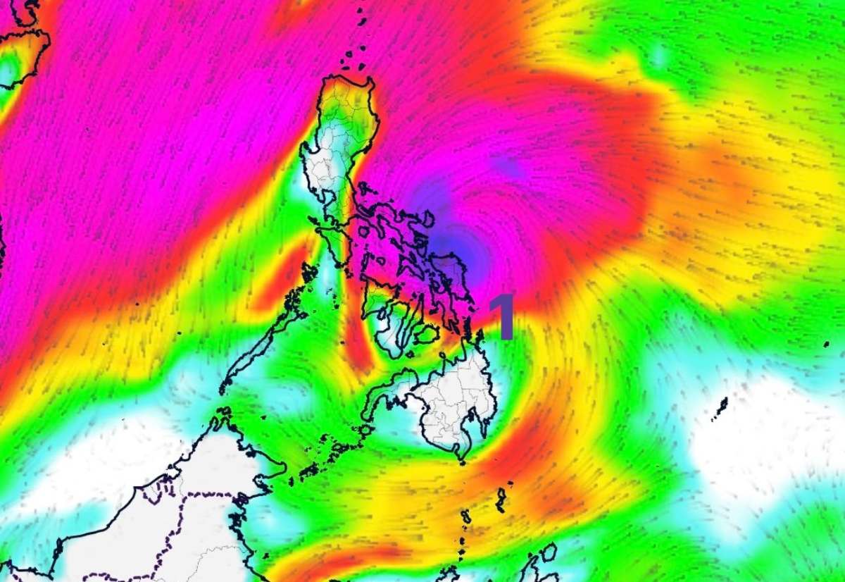 The next storm forecast near the East Sea is Typhoon Verbena. Photo: Philippine Weather System/Pacific Storm Update