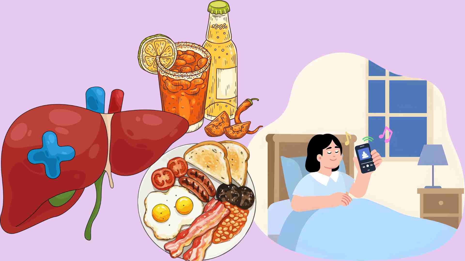 肝臓を傷つけるいくつかの陰湿な習慣。グラフィック:Ha May