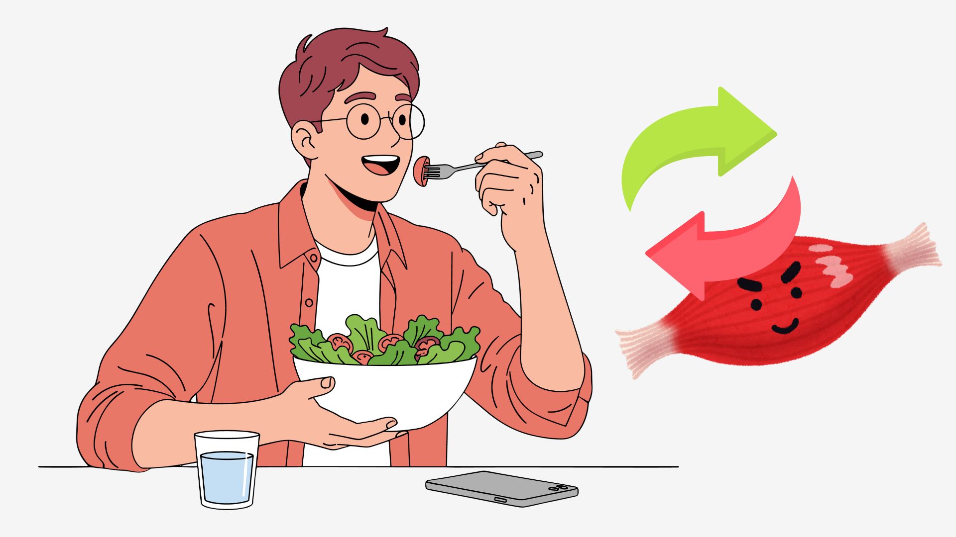 30歳に入ると、男性の体には、代謝の遅延、筋肉の喪失など、多くの変化が現れます。イラスト:Thanh Thanh