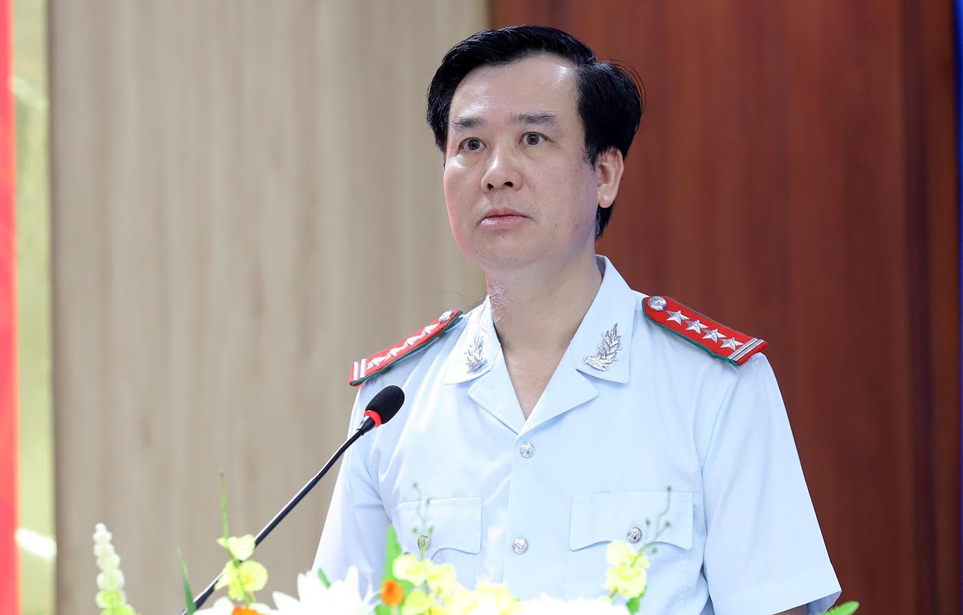 Mr. Nguyen Thanh Dien - Chief Inspector of Ha Tinh province was transferred and appointed to the position of Deputy Head of the Standing Committee of the Ha Tinh Provincial Party Committee's Internal Affairs Committee. Photo: Duc Van.