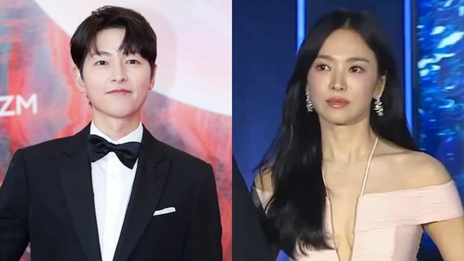 Song Joong Ki va Song Hye Kyo tai Baeksang 2024. Anh: X 
