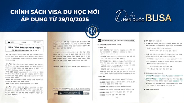 Han Quoc Cap nhat chinh sach Visa Du hoc ap dung tu ngay 29.10.2026. Anh: Du hoc BUSA