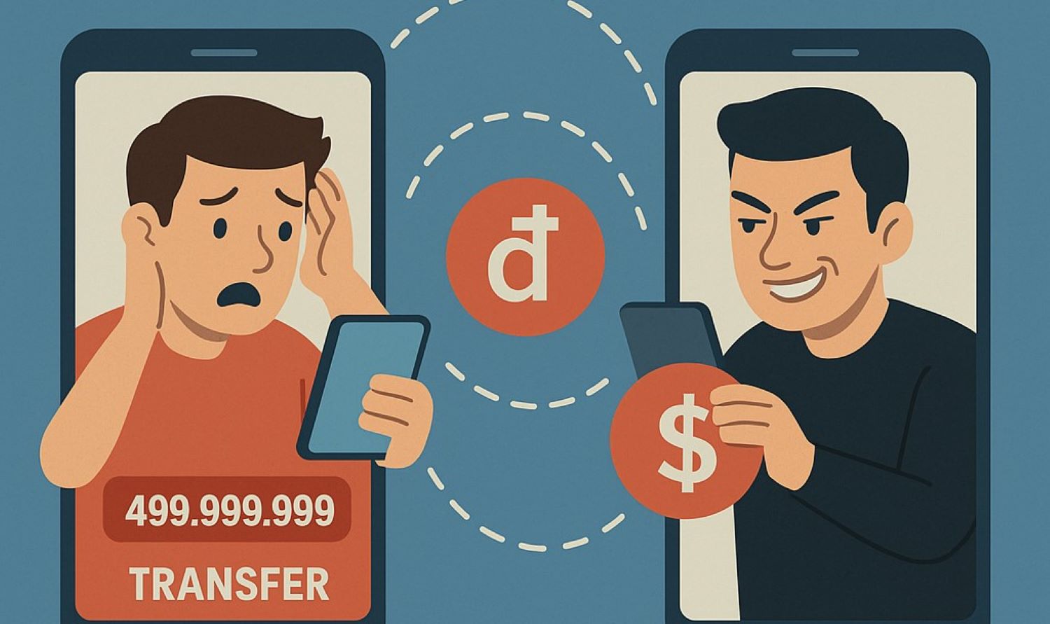 Chuyển khoản nhầm tiền vào tài khoản người khác rồi bị chiếm giữ. Ảnh minh họa: Hưng Thơ