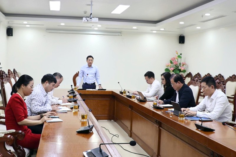 Deputy Director of the Tax Department Mai Son gave instructions at the meeting on the implementation of the Completion of the Experience Portal for business households. Photo: Tax Department