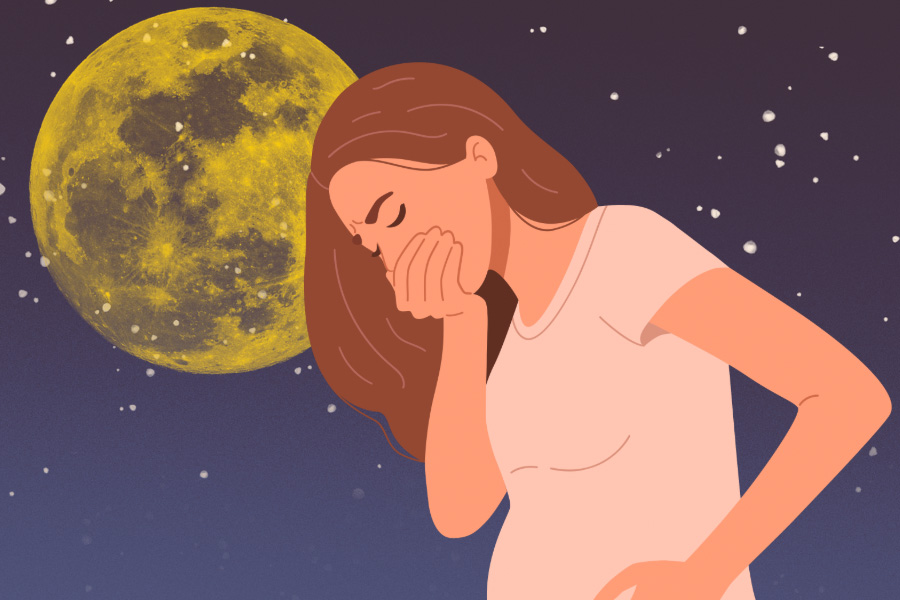 A light diet helps pregnant mothers recover from nausea at night. Graphics: Thien Nhan