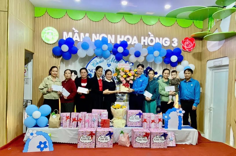 El Sindicato de la phuong An Khe de Da Nang lleva a cabo muchas actividades practicas con motivo del 20 de noviembre. Foto: Sindicato de An Khe