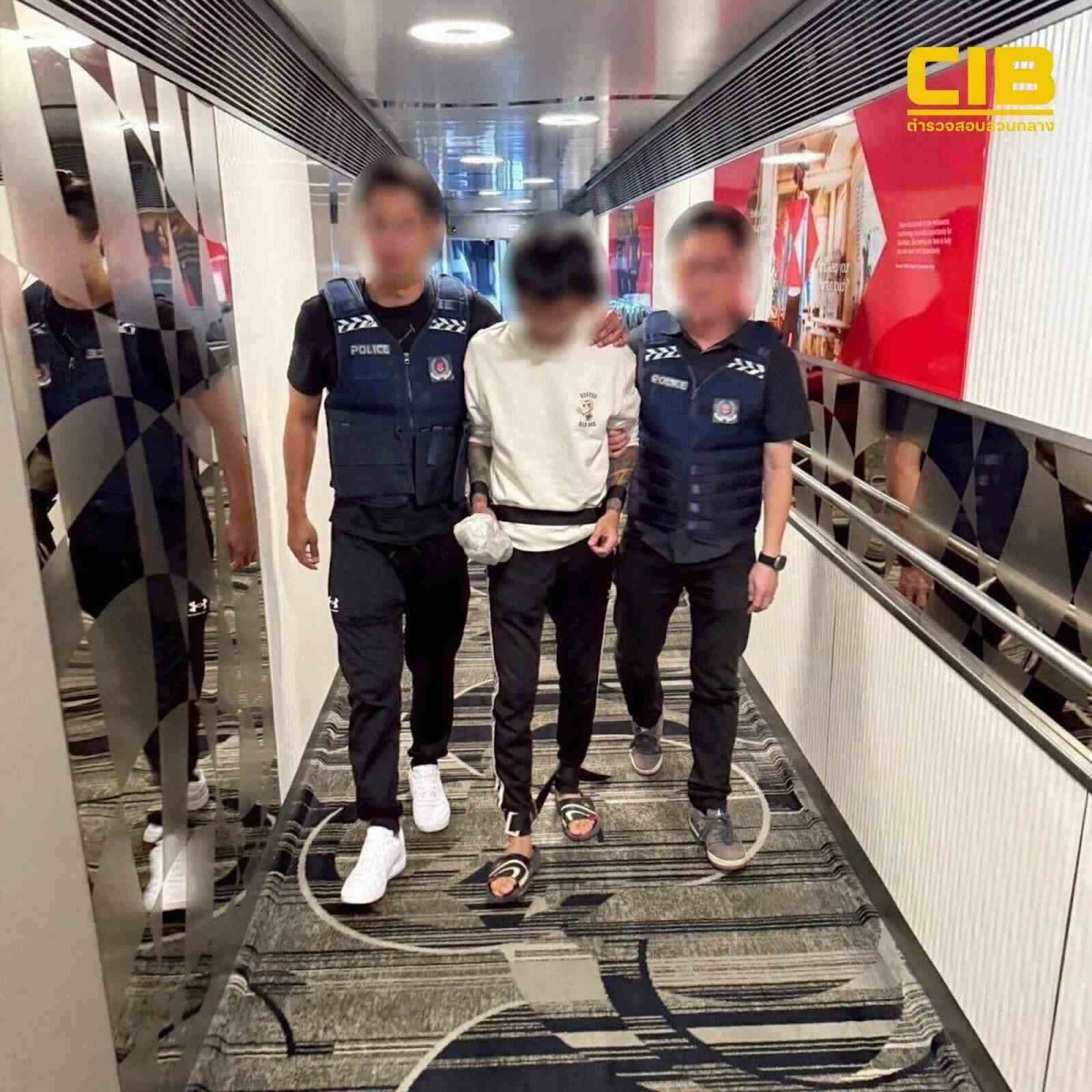 Toi pham lua dao nguoi Singapore bi bat giu tai Thai Lan. Anh: Cuc Dieu tra Trung uong Thai Lan (CIB)