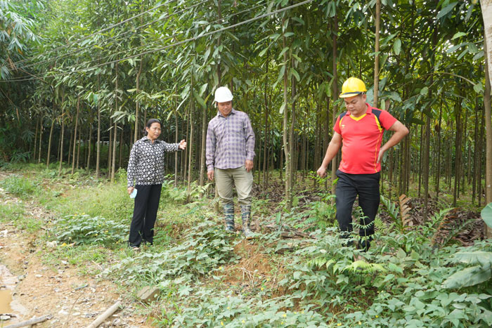 Nguoi dan xa Quy Mong, tinh Lao Cai dong thuan hien dat de mo duong to dep. Anh: Thanh Hung