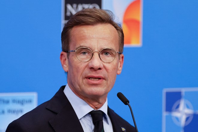 Thu tuong Thuy Dien Ulff Kristersson. Anh: AFP