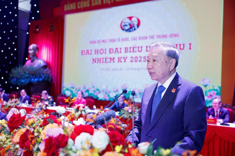 Dr. Nguyen Minh Chung - Miembro del Comite Permanente del Comite de Propaganda y Asuntos Politicos Comite del Partido Frente de la Patria y organizaciones centrales. Foto: mattran.org