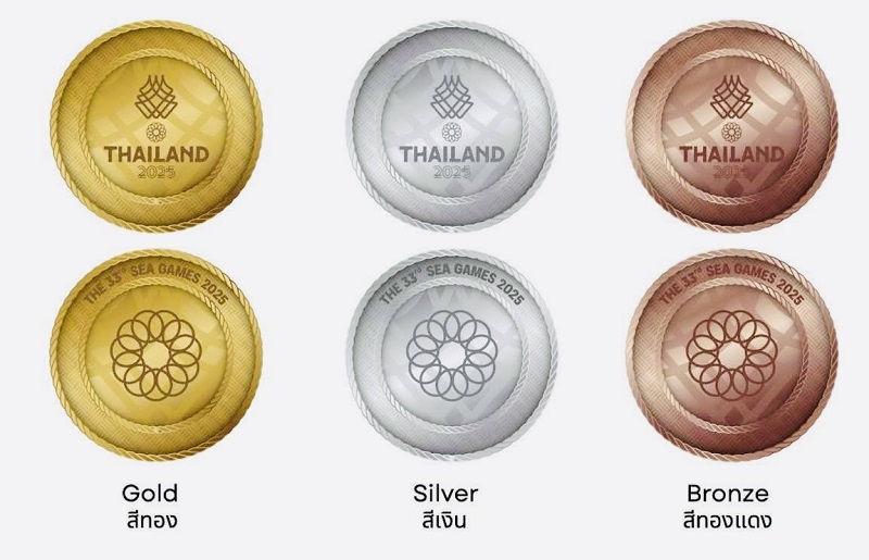 The 33rd SEA Games medal model has been revealed. Photo: Thai Olympic Committee