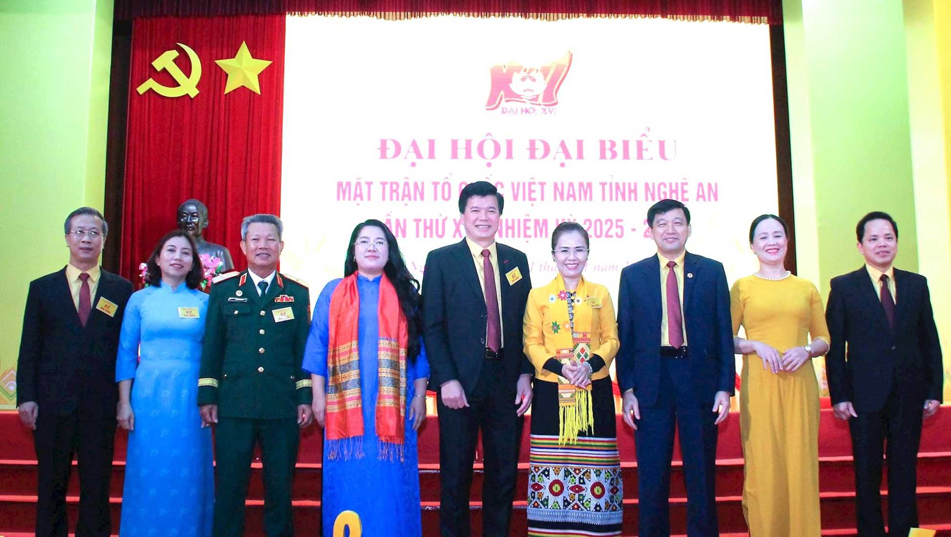 Ban Thuong truc Uy ban MTTQ Viet Nam tinh khoa XVI, nhiem ky 2025 - 2030. Anh: Mai Hoa