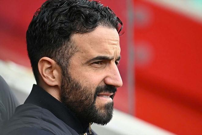 Coach Ruben Amorim has been leading Man United for nearly a year. Photo: AFP