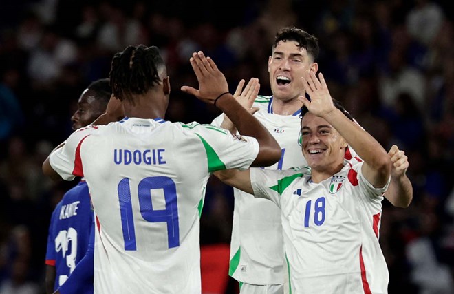 イタリア代表がヨーロッパ地域のワールドカップ2026プレーオフで北アイルランドと対戦。写真:AFP