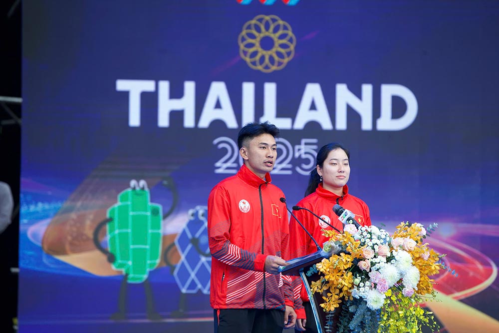 Cac van dong vien cam ket thi dau tot tai SEA Games 33. Anh: Thanh Vu