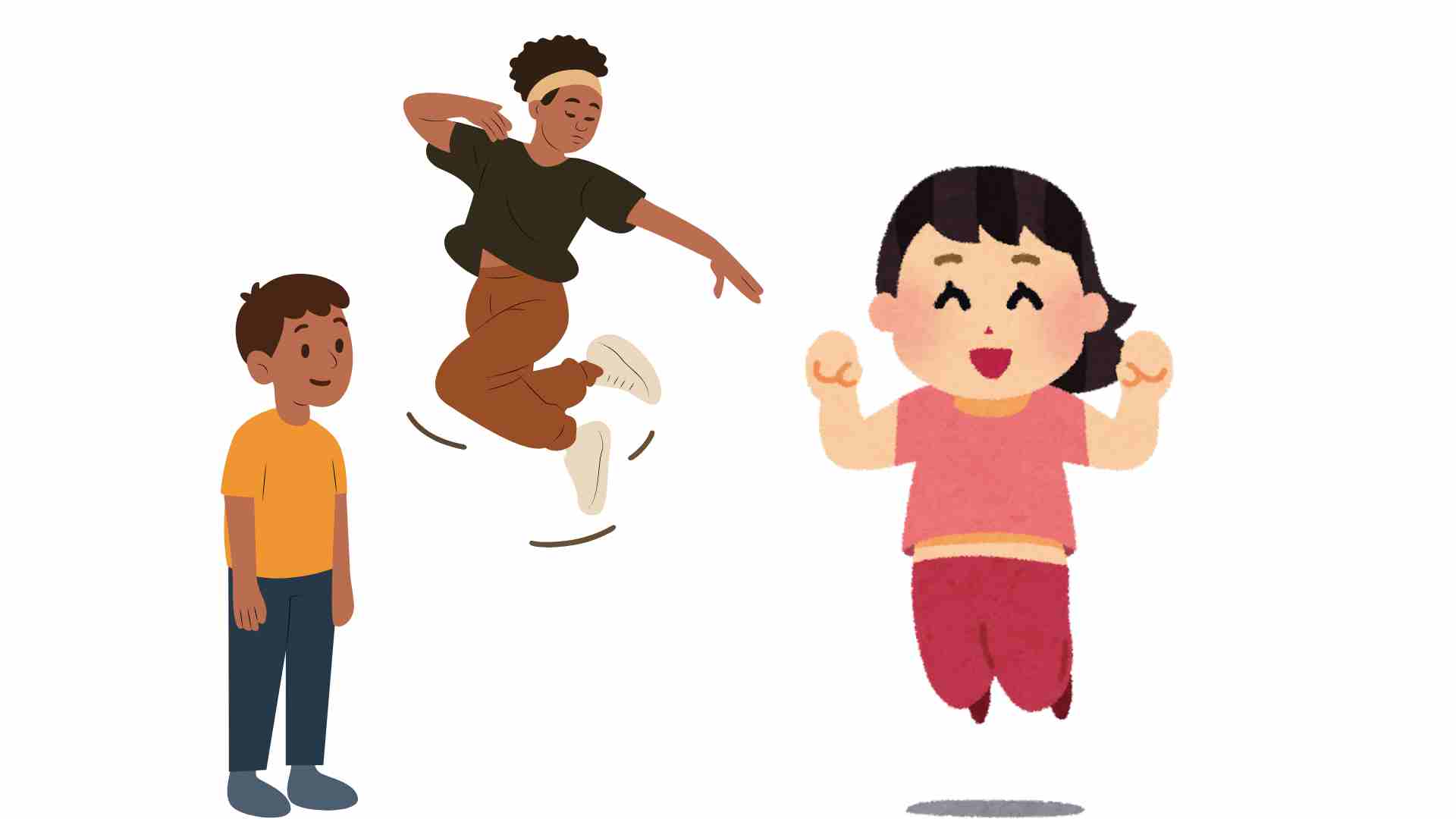 Jumping is beneficial for your health. Graphics: Ha May