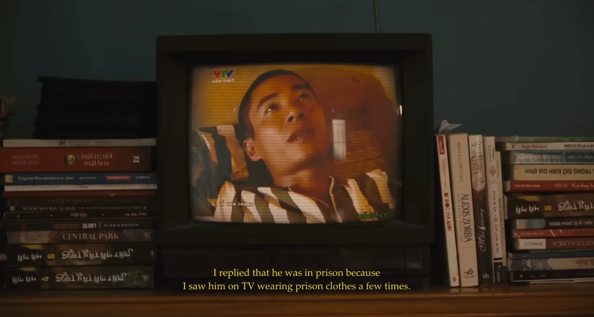 Hinh anh NSND Cong Ly trong phim tai lieu. Anh: Cat tu video