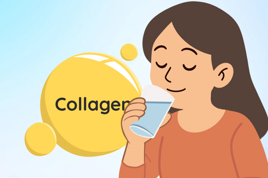 The skin is smoother thanks to daily collagen supplementation. Graphics: Thien Nhan