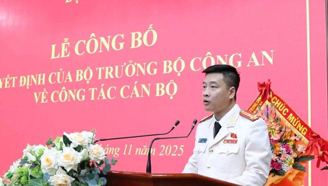 Phó Cục trưởng C03 làm Giám đốc Công an tỉnh Lạng Sơn