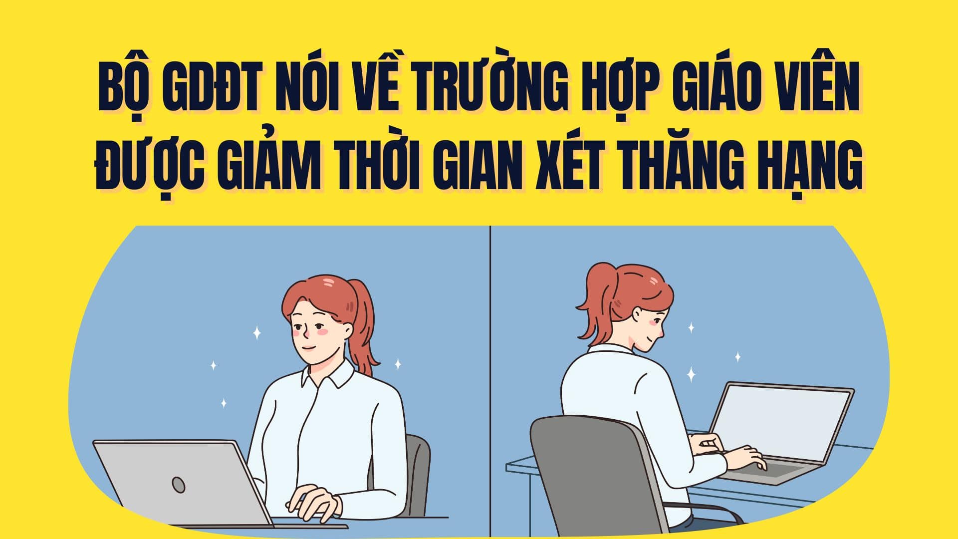 The Ministry of Education and Training talks about cases where teachers have their time for promotion reduced. Graphics: Tra My