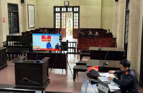 Đại diện Kiểm sát viên tại phiên tòa. Ảnh: Viện KSND Hải Phòng