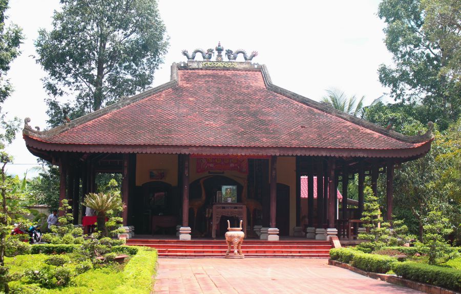 The Long Hung communal house relic - where the patriots of My Tho province, now Dong Thap - created a revolution with the value of "the treasure of the Vietnamese revolution". Photo: Luc Tung
