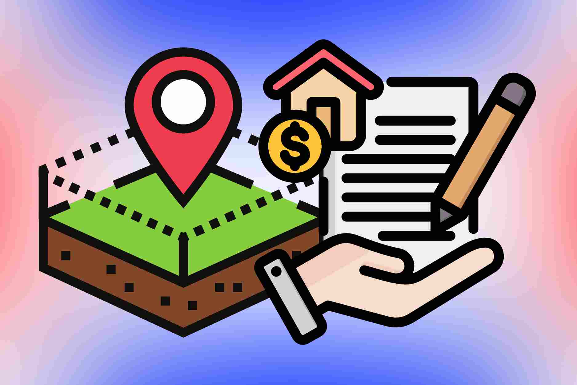 Will a household that built a house in 2005 on the land exploited in 1990 be fined for issuing a red book