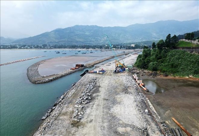 Un coin du port de Lien Chieu (Da Nang). Photo de : TTXVN