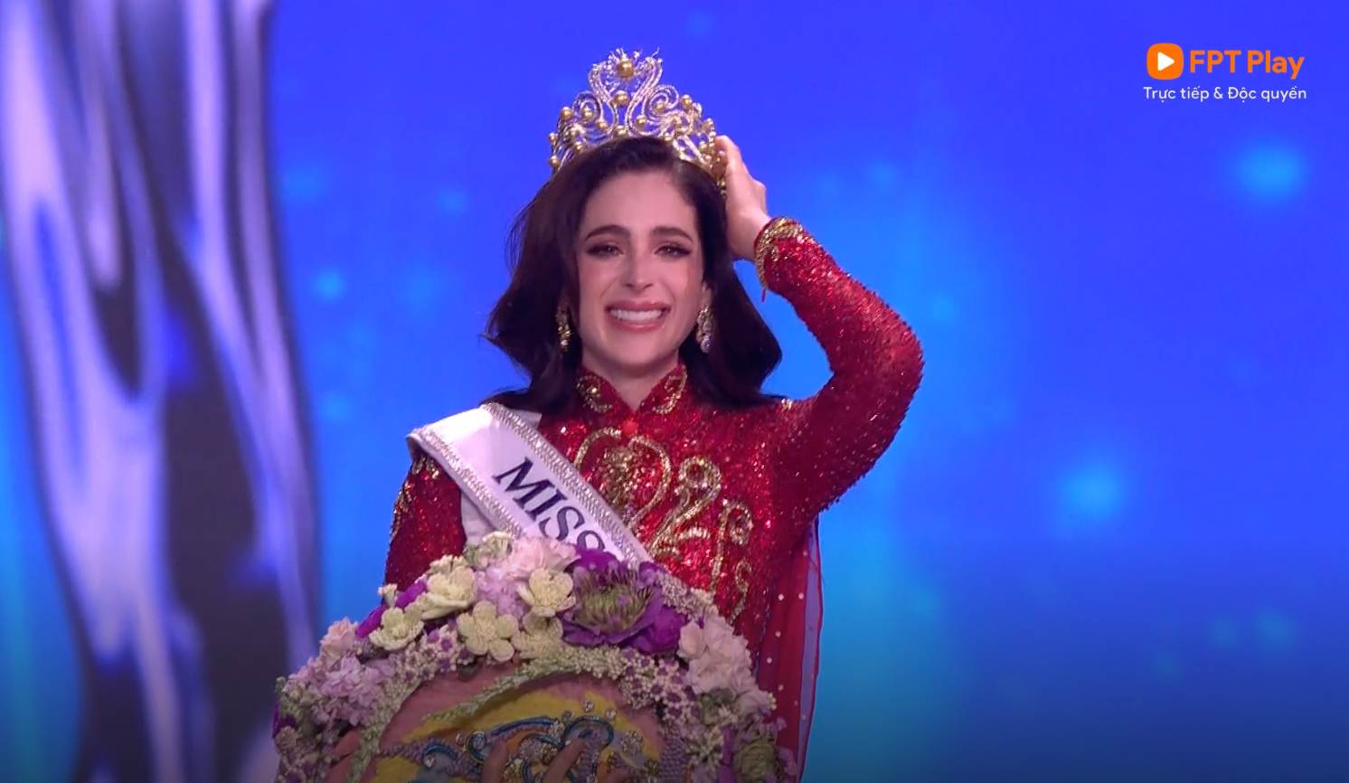 Nguoi dep Mexico dang quang Miss Univese 2025. Anh: Cat tu video