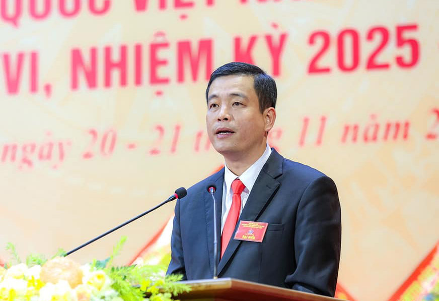 Mr. Nguyen Thanh Dong re-appointed as Chairman of the Vietnam Fatherland Front Committee of Ha Tinh province. Photo: Ha Tinh Front.