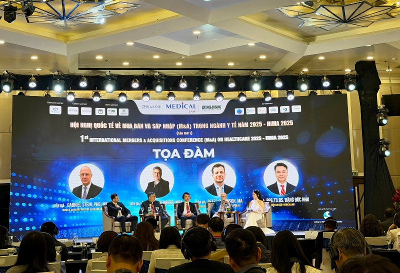 Nhieu chuyen gia tham du toa dam ve mua ban va sap nhap y te. Anh: Huong Giang