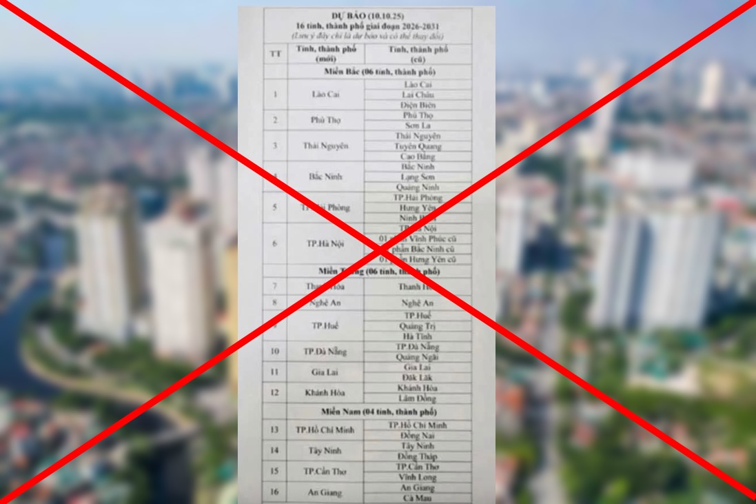 Rosulent information about merging provinces and cities has spread on social networks. Photo: Huong Nha