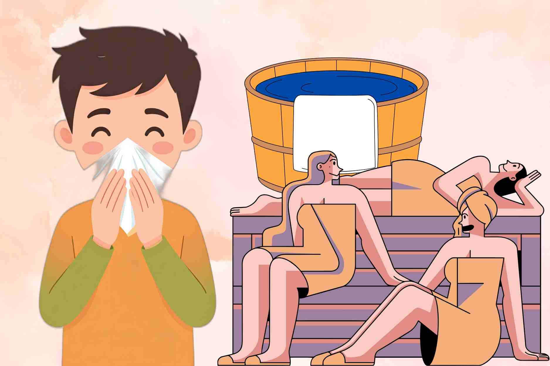 How to steam the whole body with herbs to relieve flu