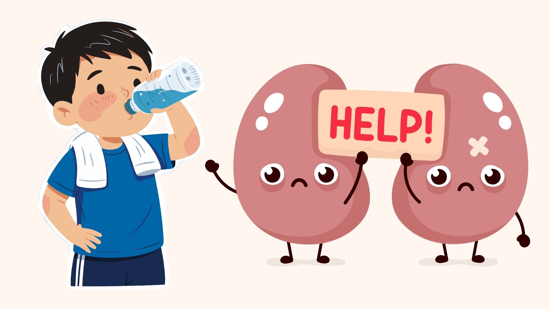 The reason why eating lightly and drinking a lot of water can still harm the kidneys. Graphics: Linh Dan