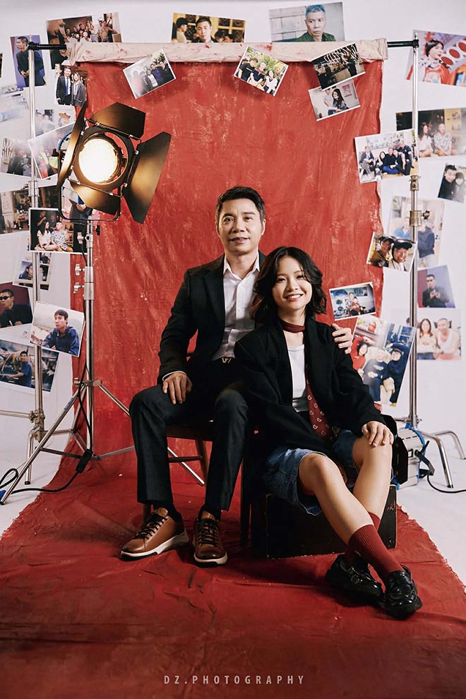 NSND Cong Ly va con gai Thuc Anh. Anh: Nhan vat cung cap