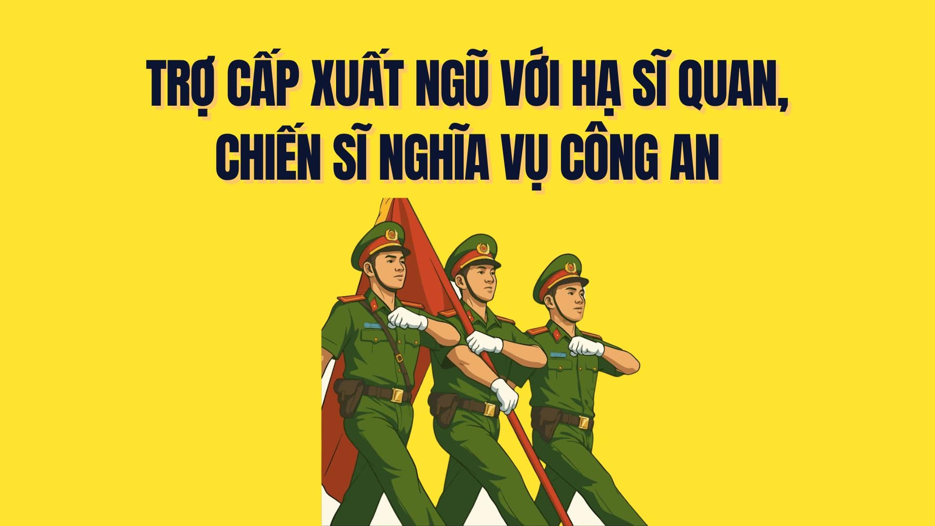 하사관 및 공안 의무병에 대한 제대 수당 제도 규정. 그래픽: Tra My