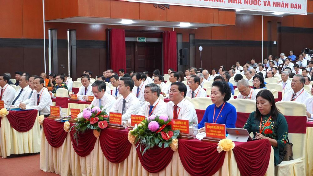 Cac dai bieu tham du Dai hoi Dai bieu MTTQ Viet Nam TP Can Tho lan thu I, nhiem ky 2025 - 2030. Anh: Phuong Anh